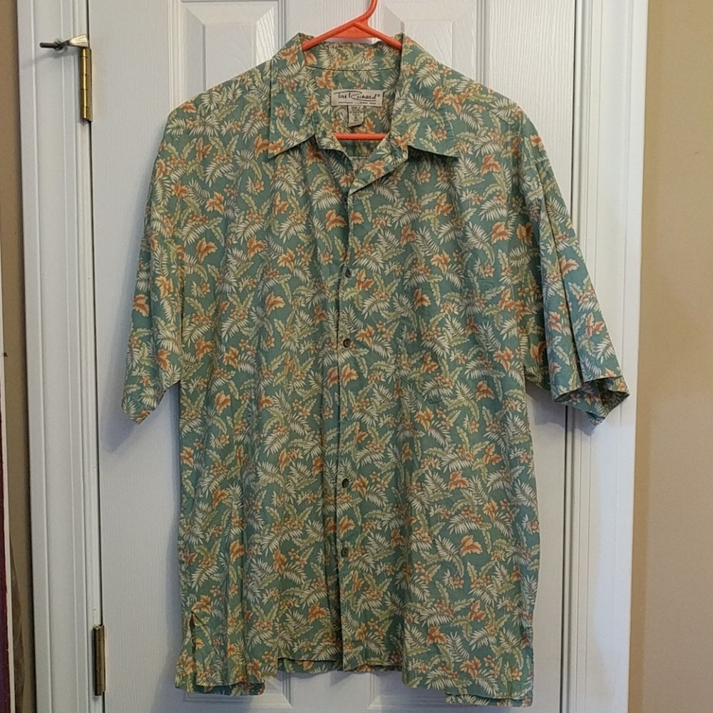 EUC TORI RICHARD HAWAIIAN SHORT SLEEVE SHIRT SZ LG